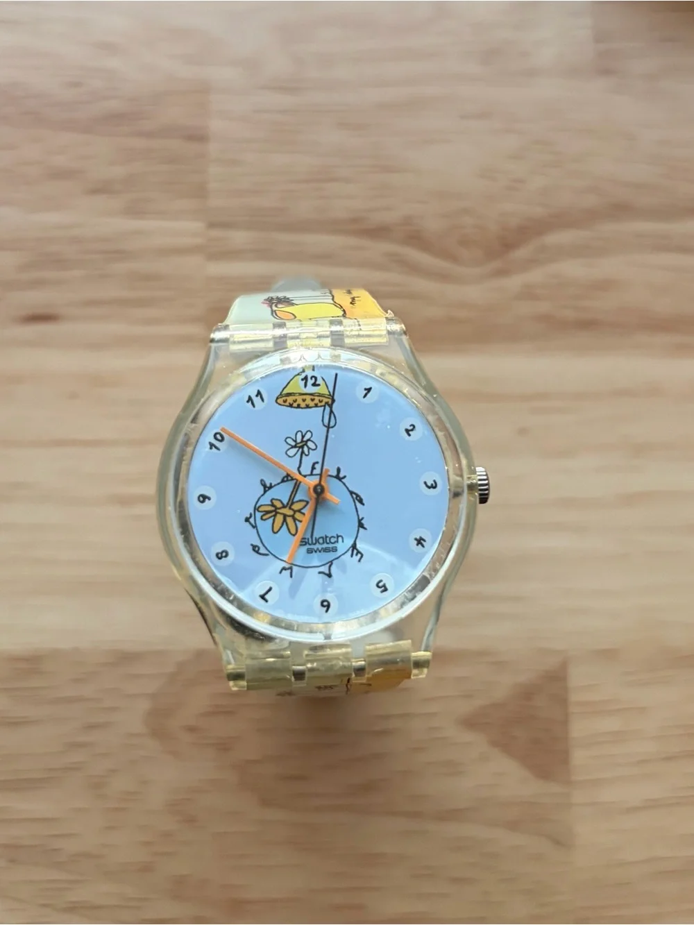 Vintage Swatch Flower Talk Daisy Flowers Analog Watch GK312 needs battery